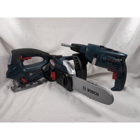 BOSCH Kids Toy Jigsaw Chainsaw And Drill (Not Working) - Theo Klein Ltd. Tested - Picture 1 of 9